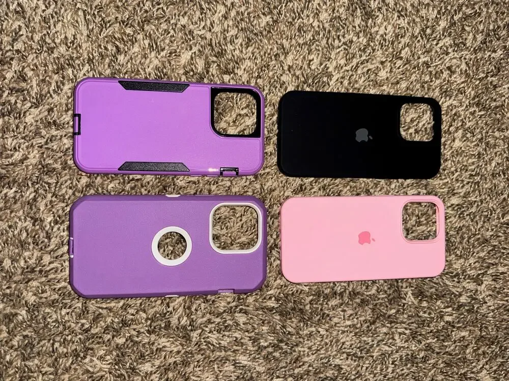 Dual-Layer Armor Apple Silicone IPhone 15 Pro max Case LOT